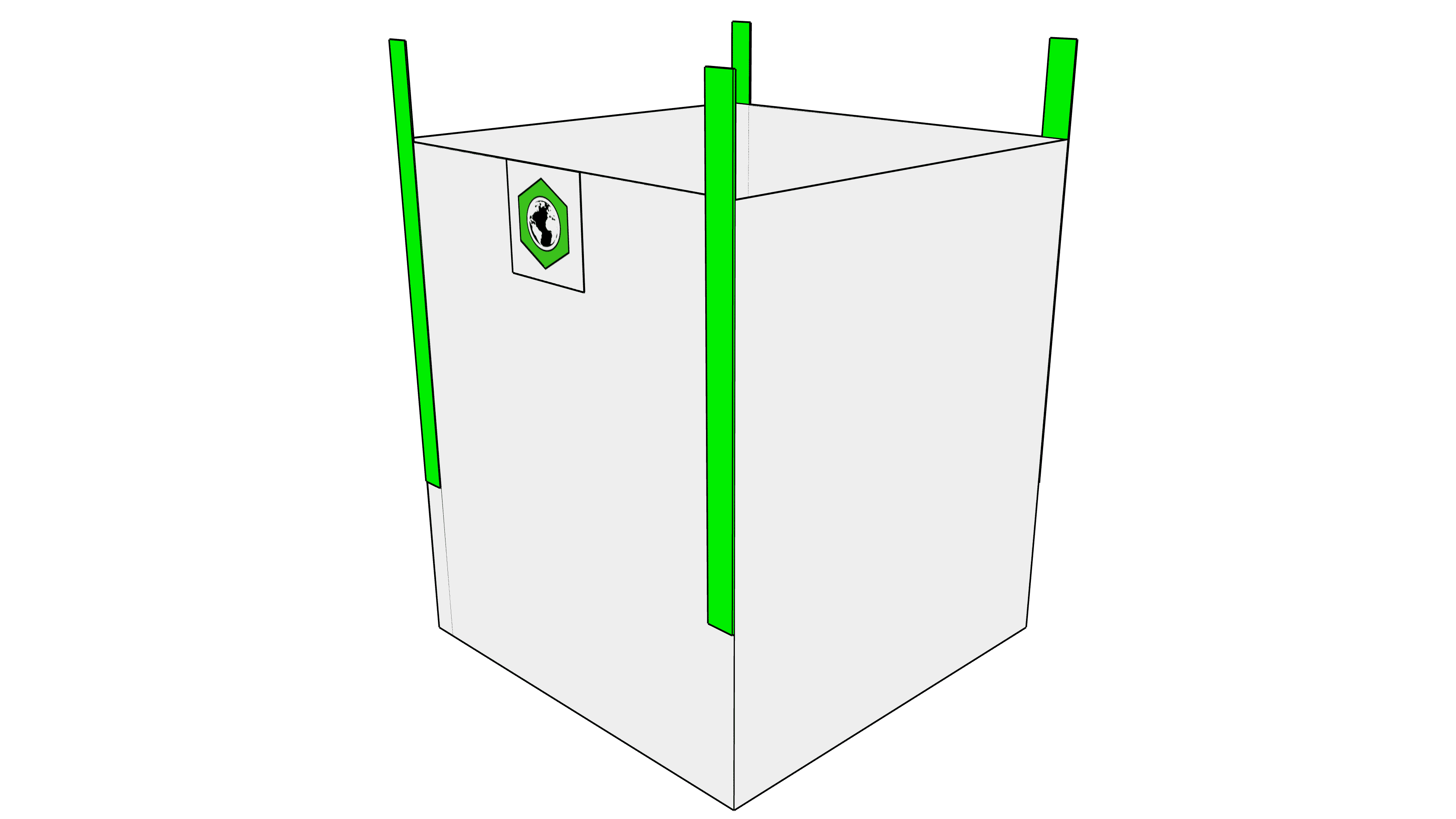 Big Bag 90x90x90cm, SWL 1500kg, SF:5:1
