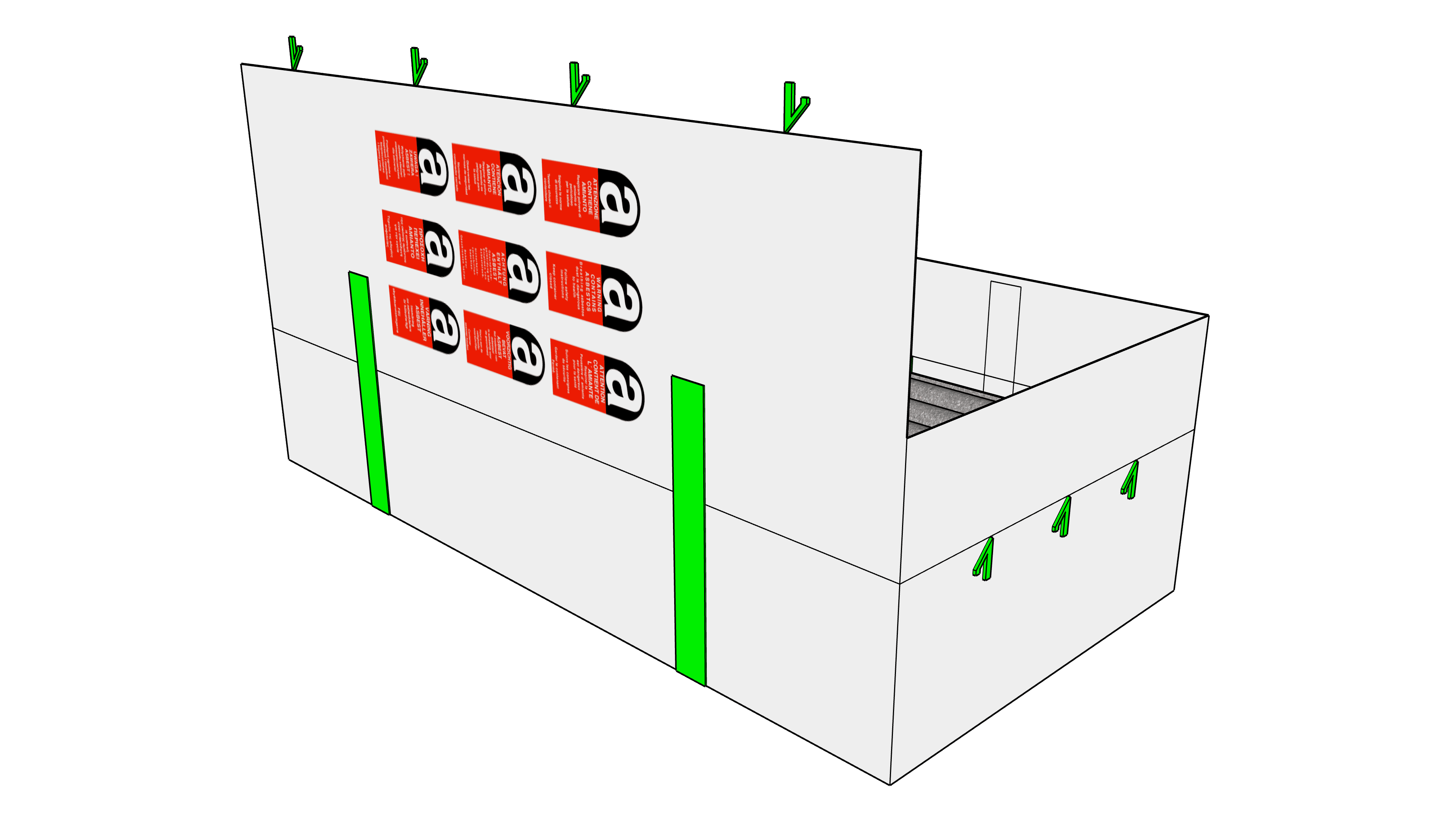 Plattenbag 320x125x30cm, SWL 1500kg, SF:5:1