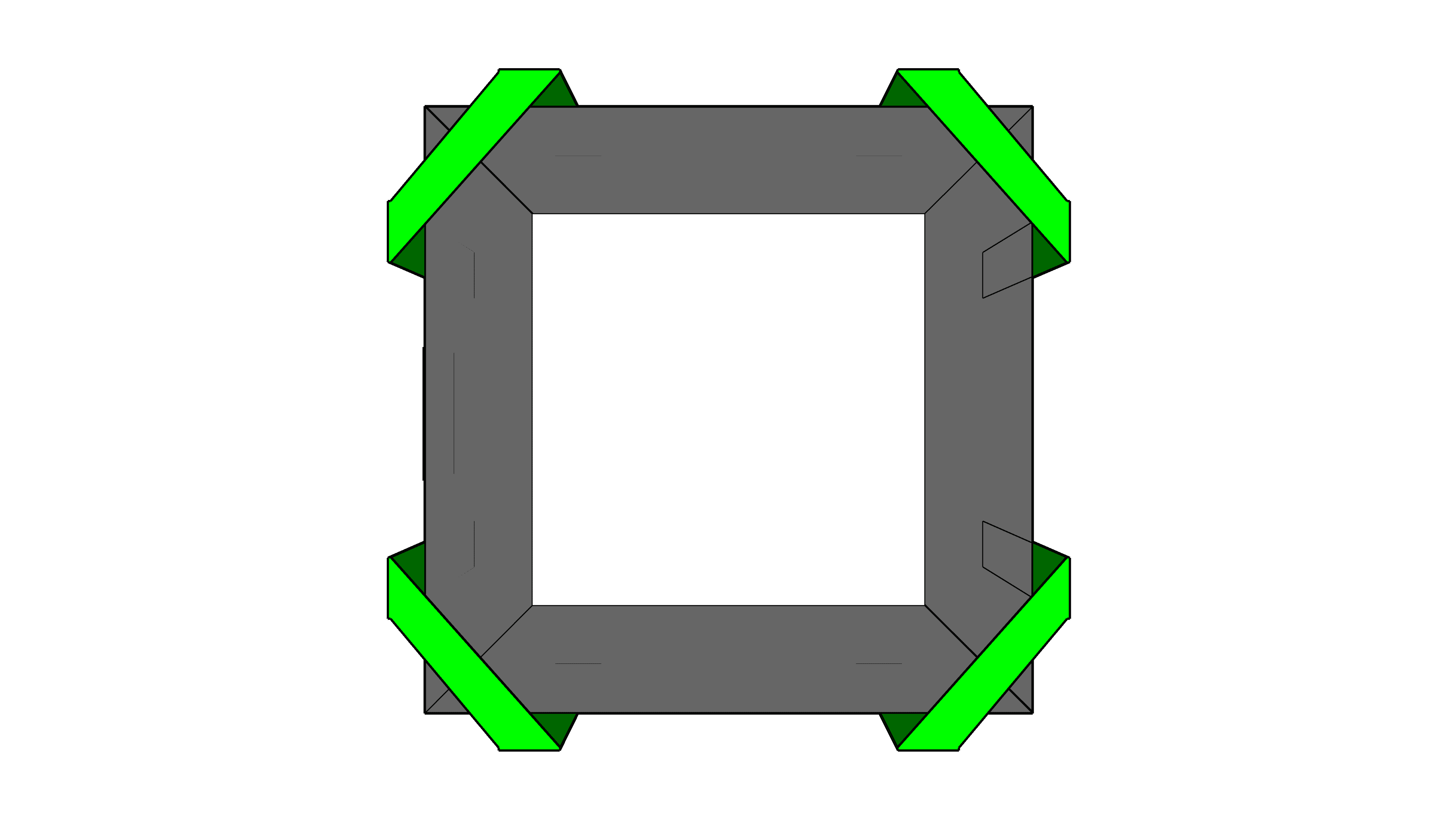 Big Bag 90x90x110cm, Cross-Corner, SWL 1500kg, SF:5:1