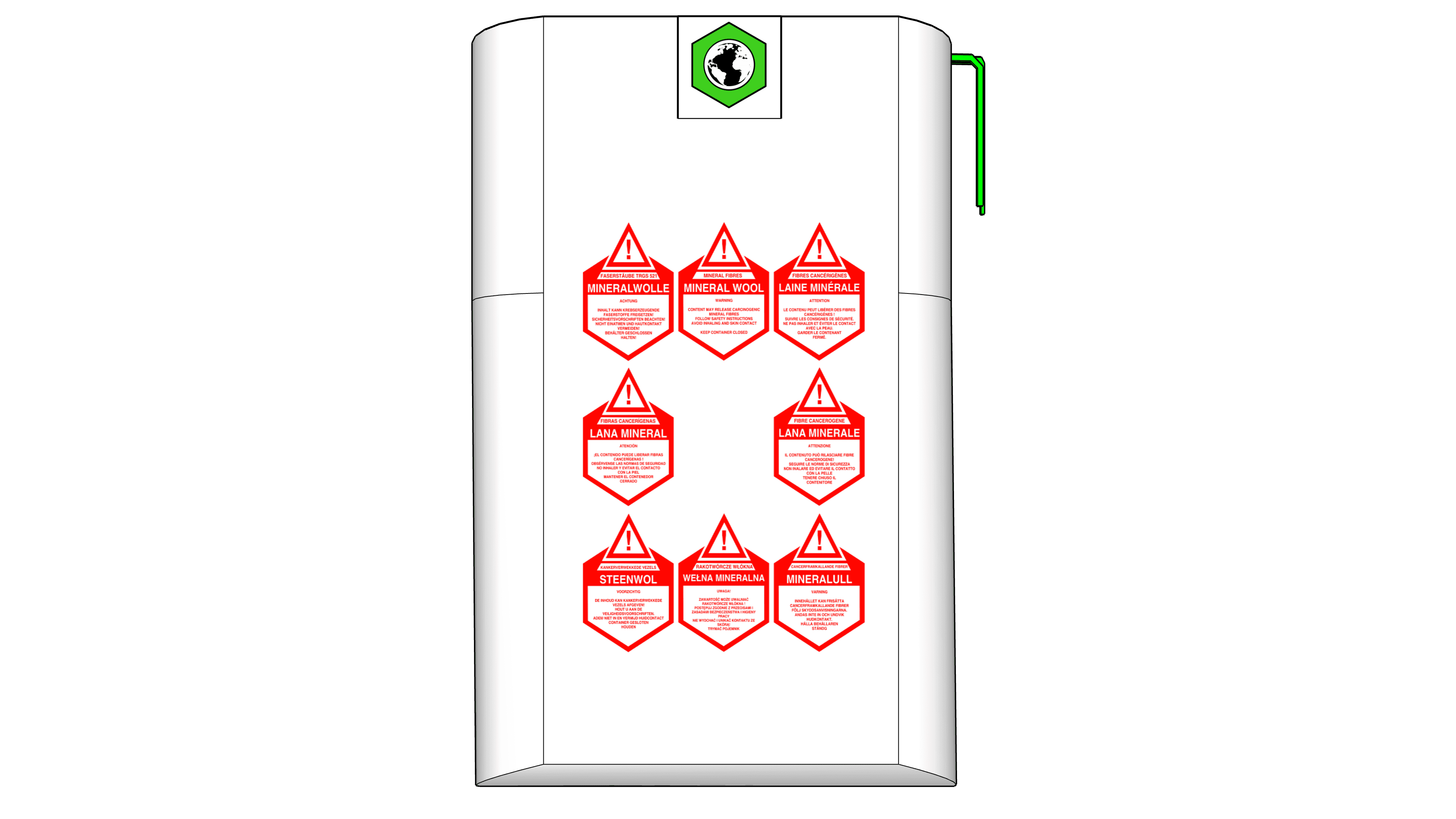 Mineralwolle Flachsack 140x220cm