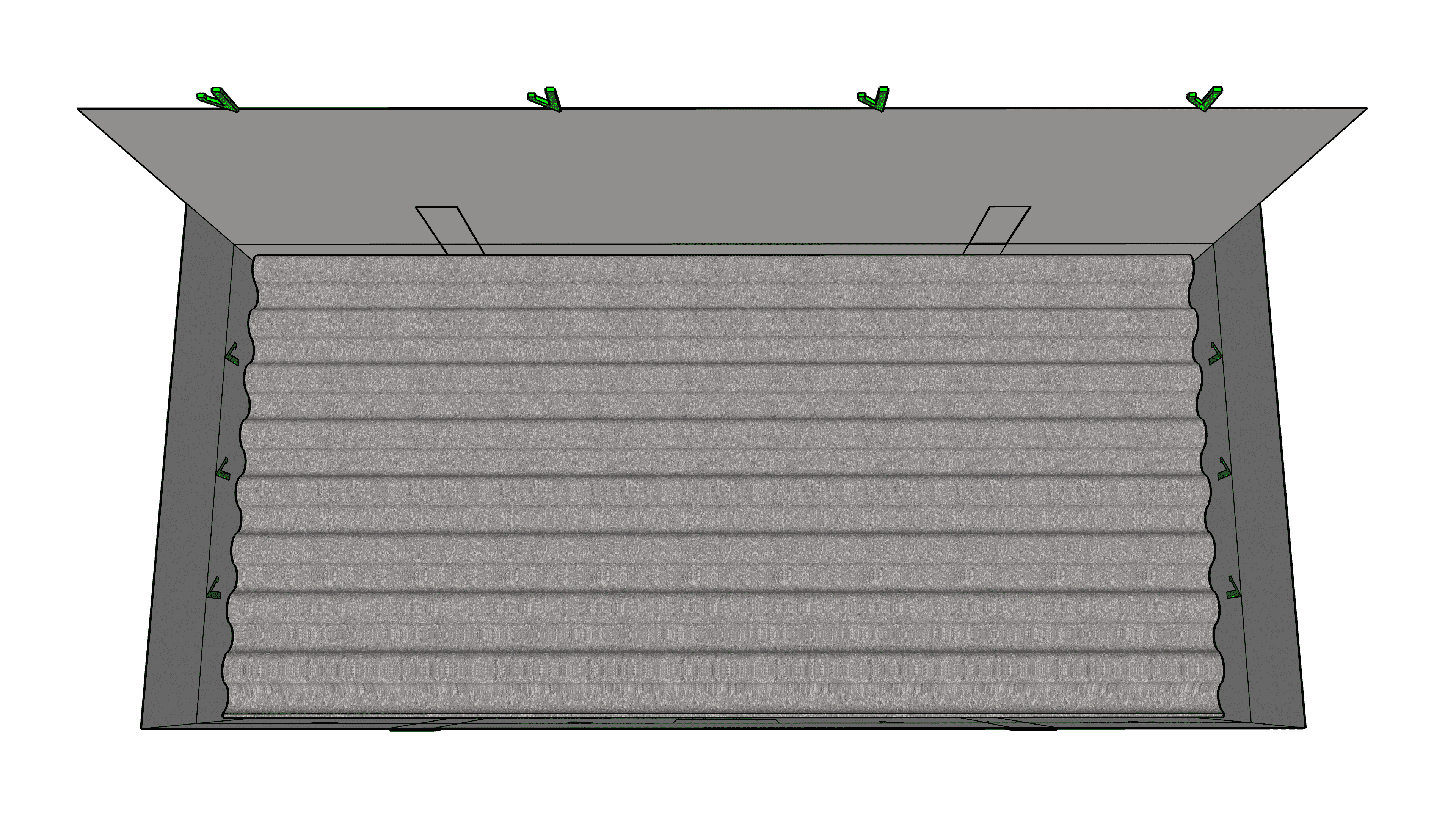 Plattenbag 260x125x30cm, SWL 1500kg, SF:5:1