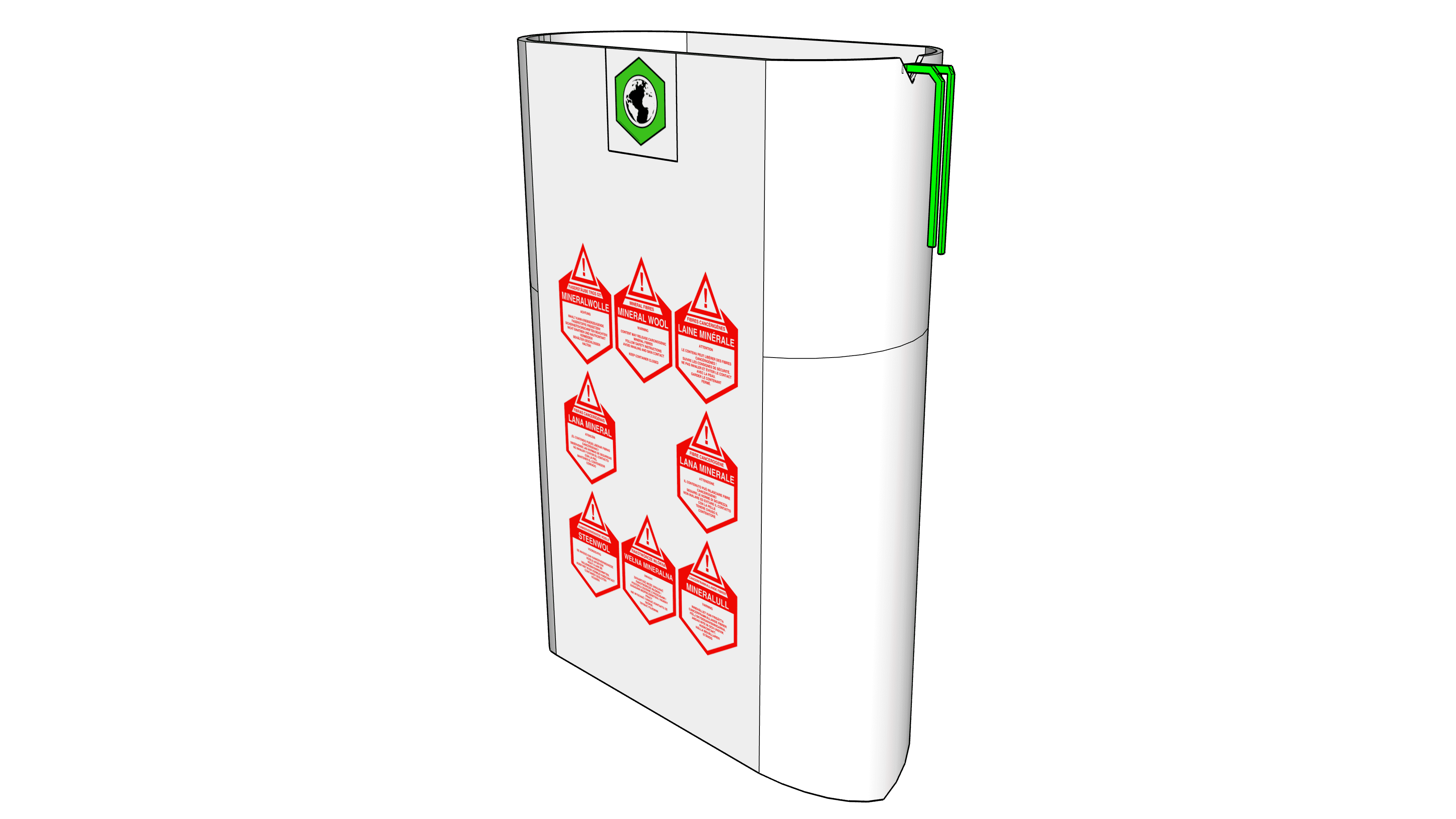 Mineralwolle Flachsack 140x220cm